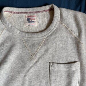 TODD SNYDER x CHAMPION MIDWEIGHT SWEATSHIRT in EGGSHELL MIX LARGE